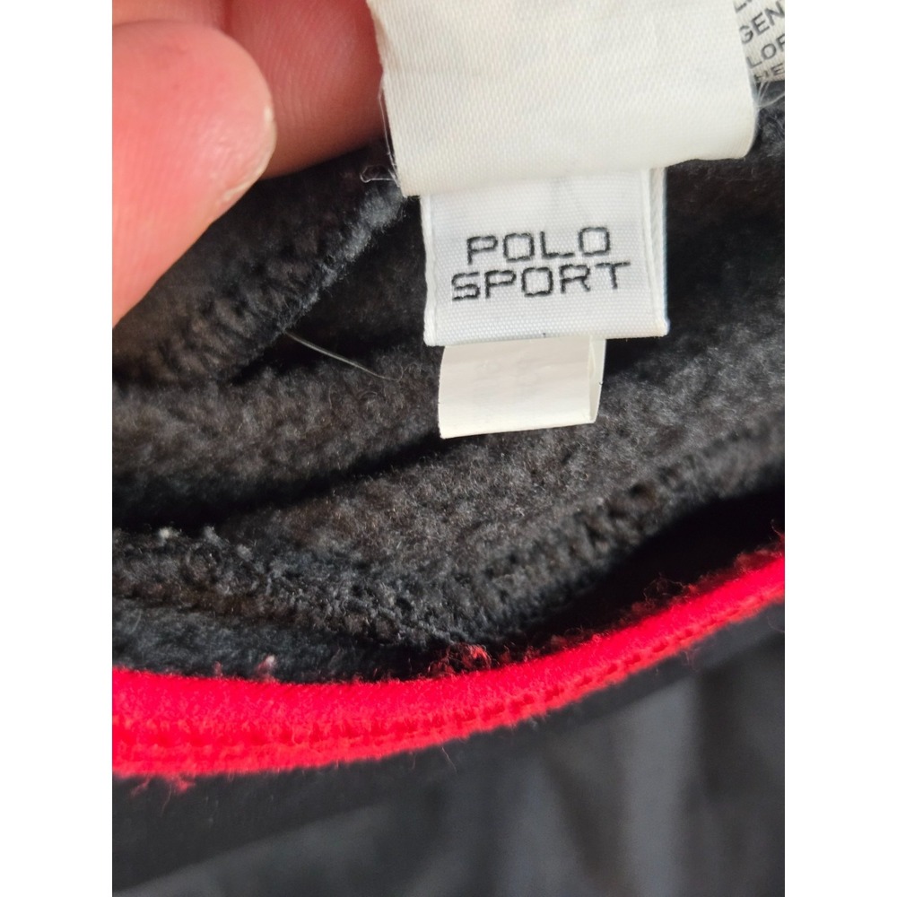 Polo Sport Ralph Lauren Tech Jacket Mens Large Black Full Zip Nylon‎ Performance - Picture 9 of 12